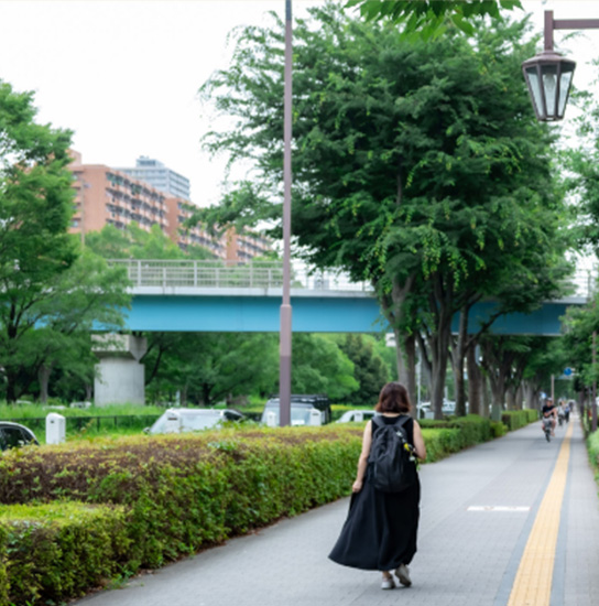 「光が丘」駅周辺の街並み