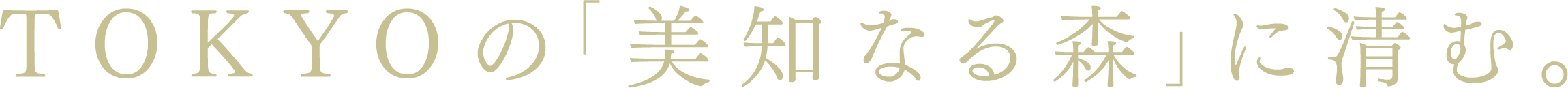 TOKYOの「美知なる森」に清む。