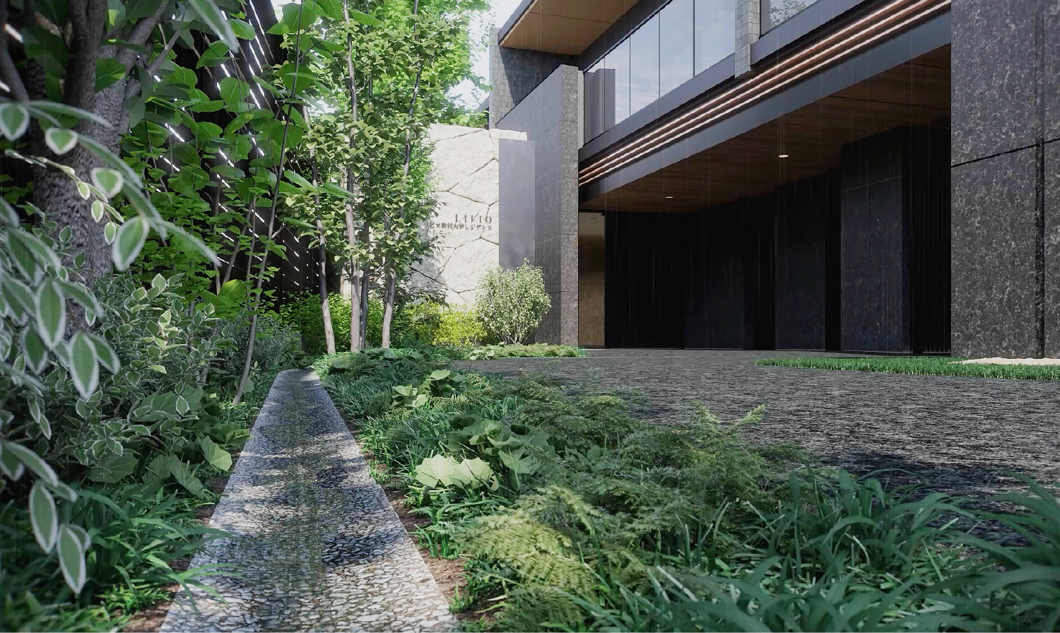 エントランスアプローチ完成予想CG