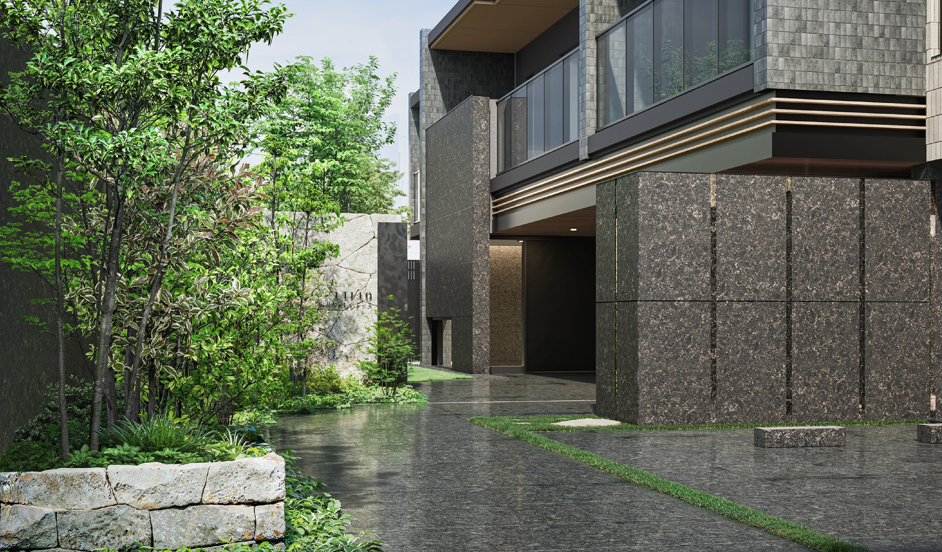 エントランスアプローチ完成予想CG