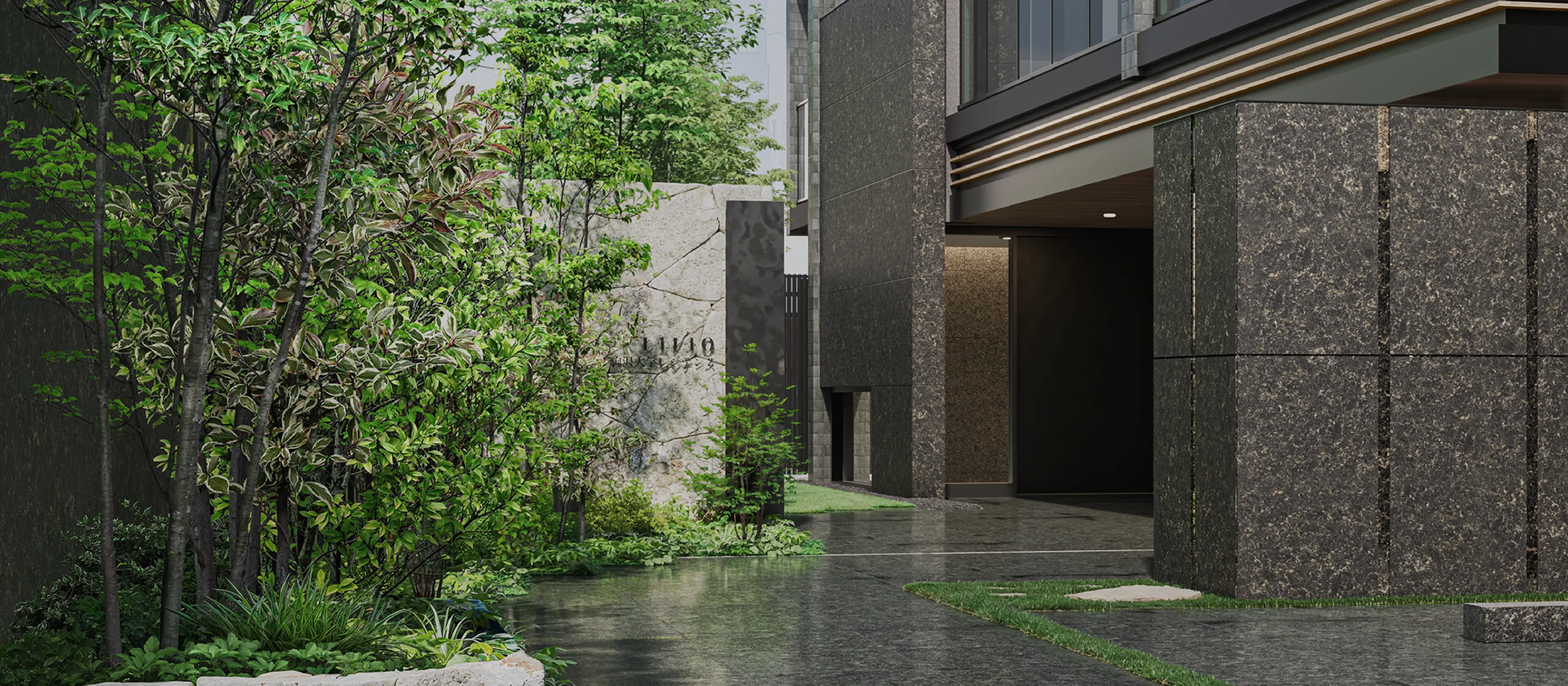 エントランスアプローチ完成予想CG