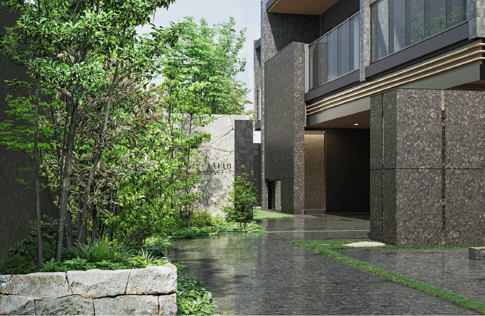 エントランスアプローチ完成予想CG