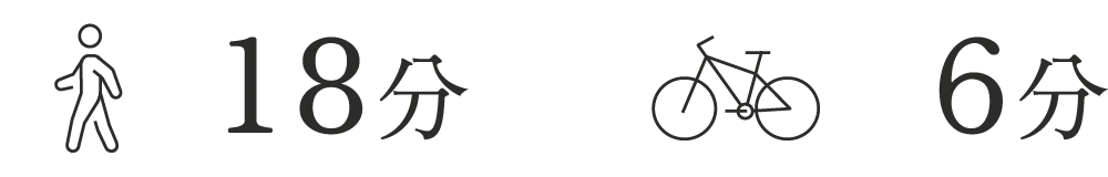 徒歩18分