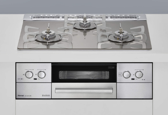 Beiz グリル付き三口コンロ