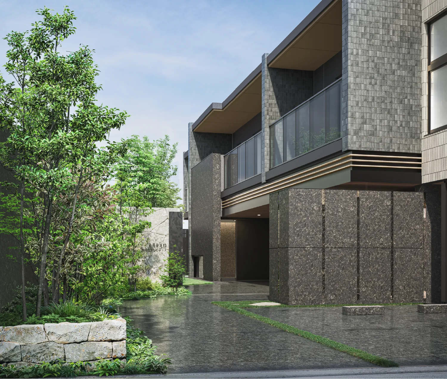 エントランスアプローチ完成予想CG