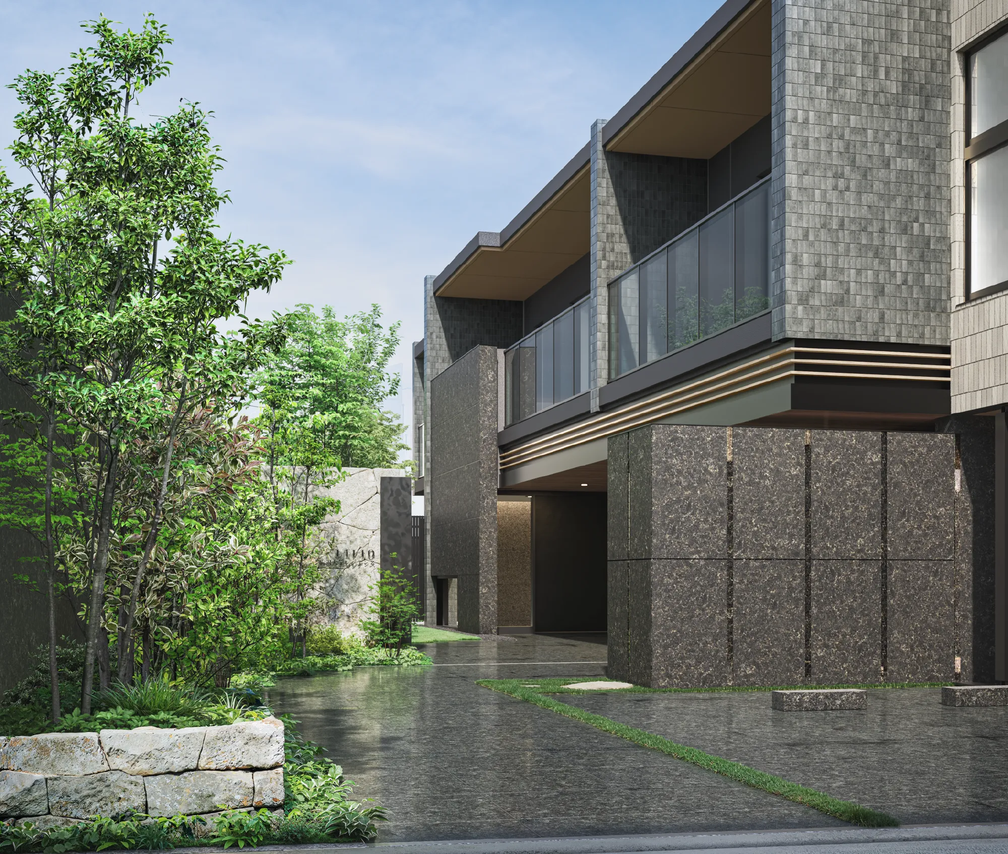 エントランスアプローチ完成予想CG