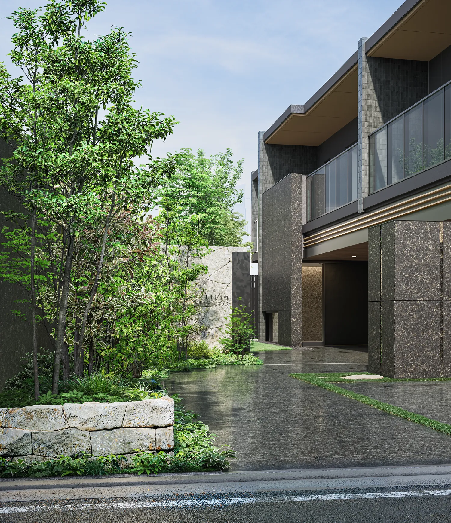 エントランスアプローチ完成予想CG