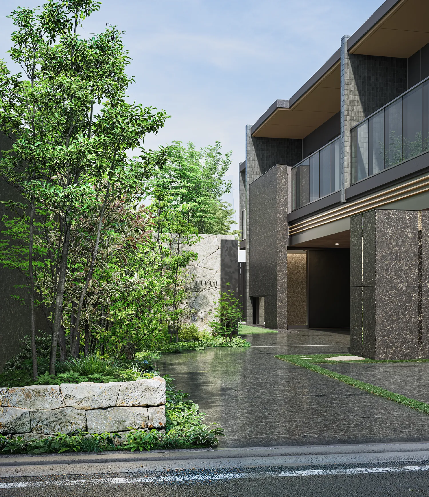 エントランスアプローチ完成予想CG