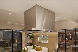整流板付スリム型レンジフード