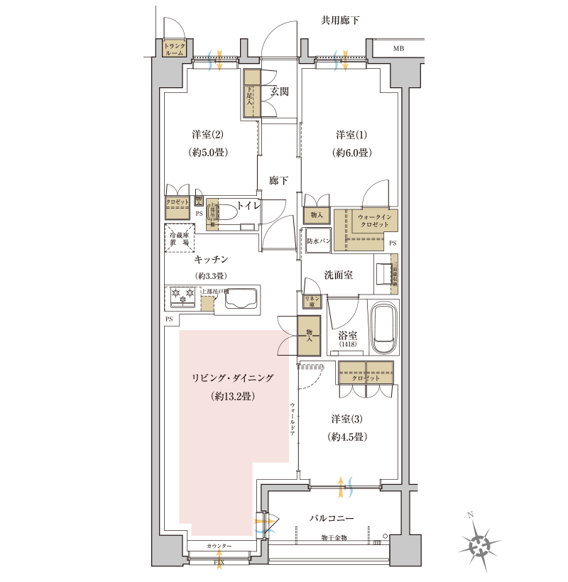 E1タイプの図面