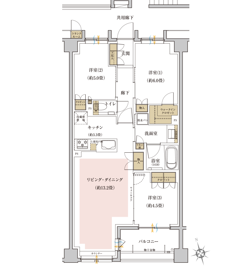 E3タイプの図面