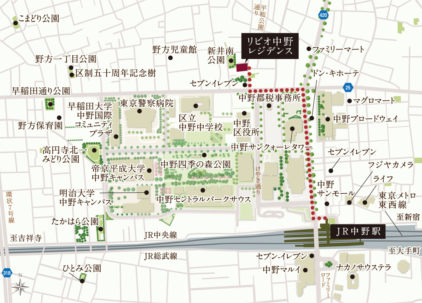 現地案内図
