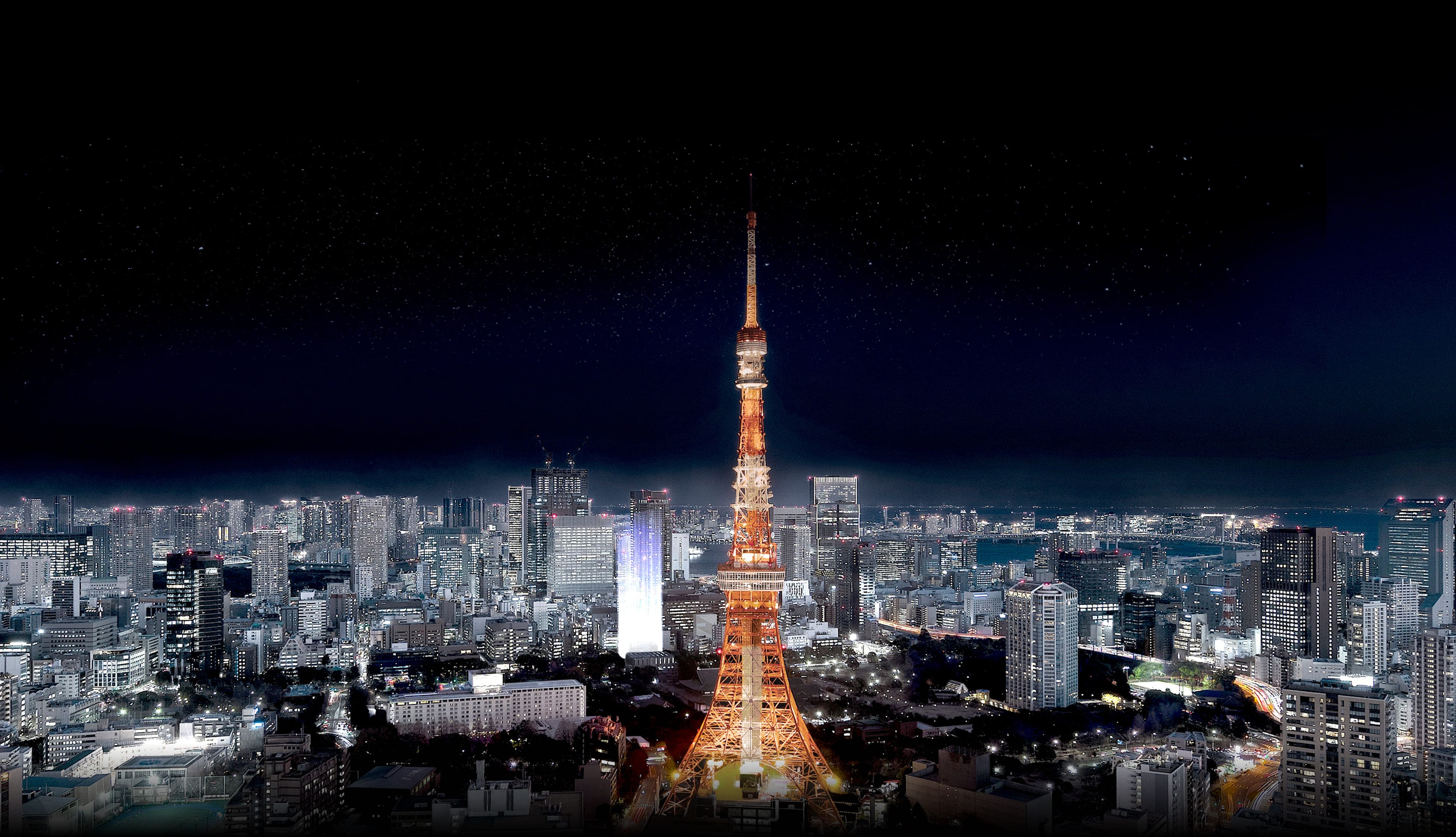 麻布台ヒルズ森JPタワー33階（Dining 33）より現地方面を望む眺望写真（2026年1月撮影）