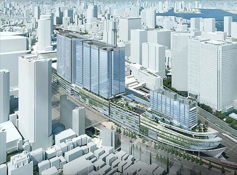 品川駅街区地区外観イメージCG（提供写真）