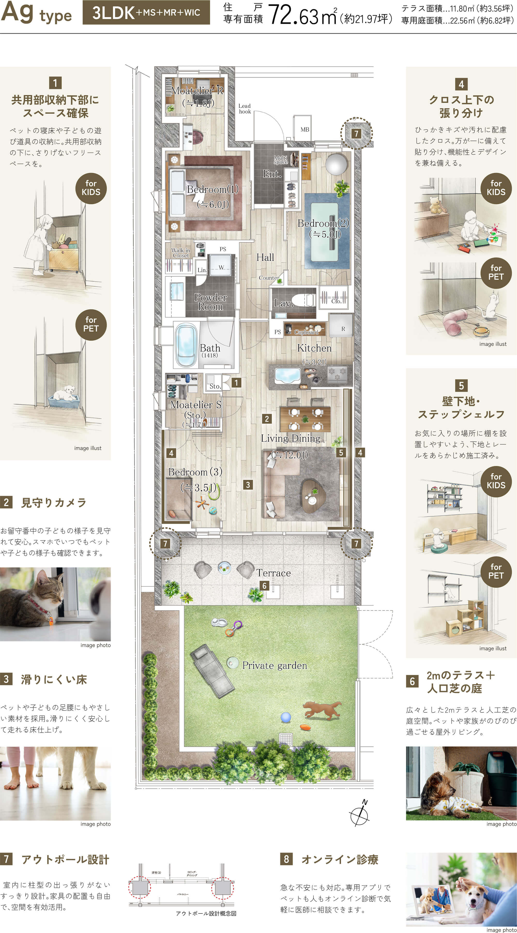 Agtype 3LDK+2DEN+WIC