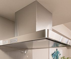 整流板付きレンジフード