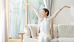 計画換気でアレルギー物質を排出。きれいな空気をキープ!